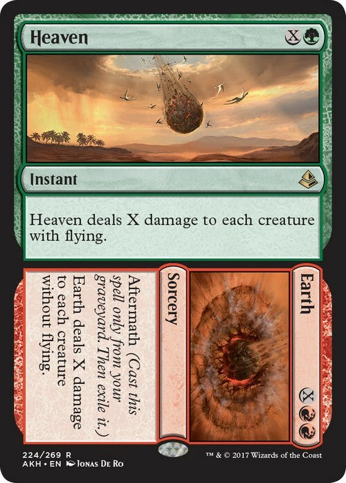 Heaven // Earth ~ Amonkhet [ Excellent ] [ Magic MTG ]