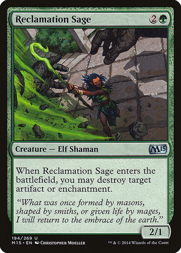 Reclamation Sage ~ Magic 2015 [ Excellent ] [ Magic MTG ]