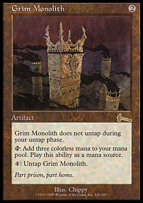 Grim Monolith ~ Urza's Legacy [ GOOD CONDITION ] [ Magic MTG ] - London Magic Traders Ltd