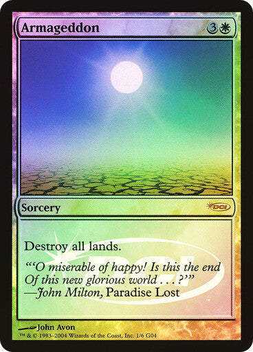 FOIL Armageddon ~ Judge Rewards Promos [ NearMint ] [ Magic MTG ]