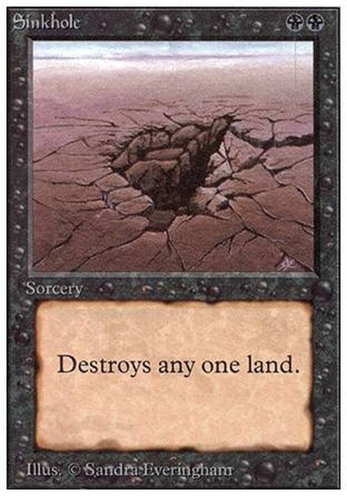 Sinkhole ~ Unlimited [ Excellent ] [ Magic MTG ]