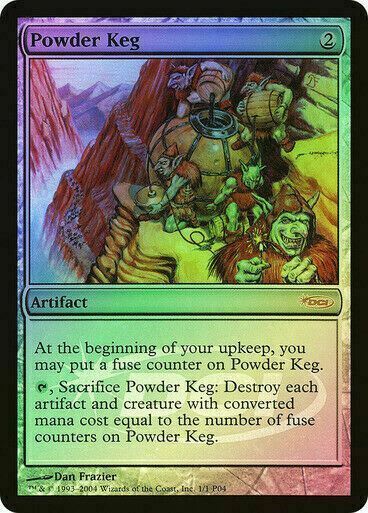 FOIL Powder Keg ~ Player Rewards Promos [ HEAVILY PLAYED ] [ Magic MTG ]