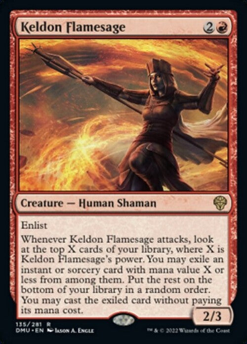 Keldon Flamesage ~ Dominaria United [ NearMint ] [ Magic MTG ]