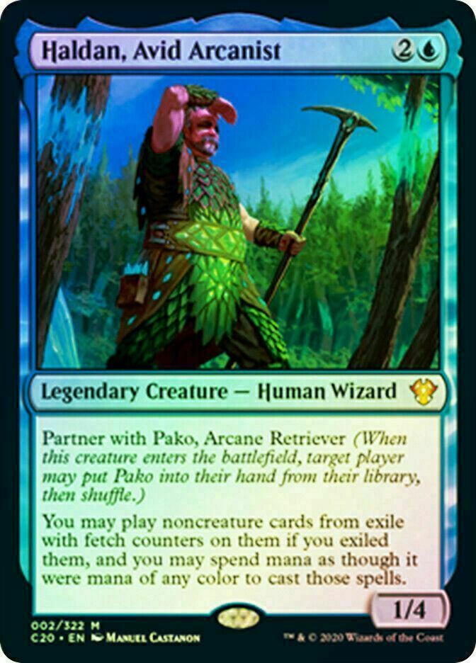FOIL Haldan, Avid Arcanist ~ Commander: Ikoria [ NearMint ] [ Magic MTG ]