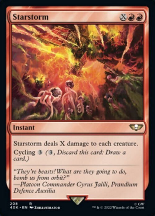 Starstorm ~ Commander: Warhammer 40,000 [ NearMint ] [ Magic MTG ]