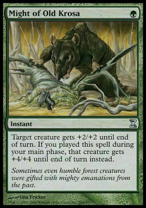 Might of Old Krosa ~ Time Spiral [ Excellent ] [ Magic MTG ]