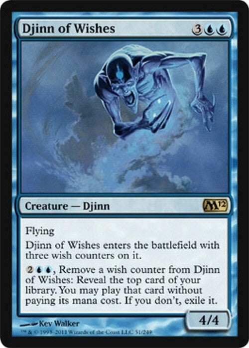 Djinn of Wishes ~ Magic 2012 [ Excellent ] [ Magic MTG ]