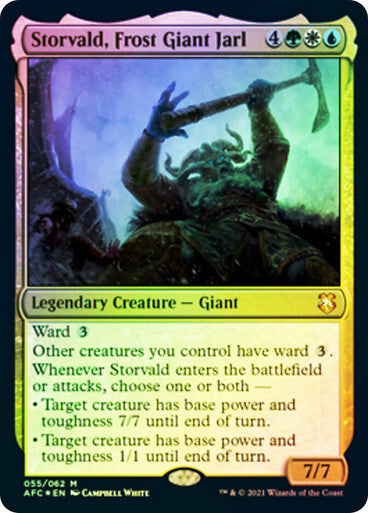 FOIL Storvald, Frost Giant Jarl ~ Commander: Adventures Forgotten Realms [ NM ]