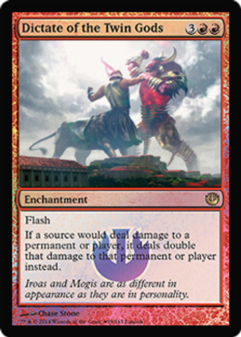 FOIL Dictate of the Twin Gods ~ Release Journey into Nyx [ EX ] [ Magic MTG ]