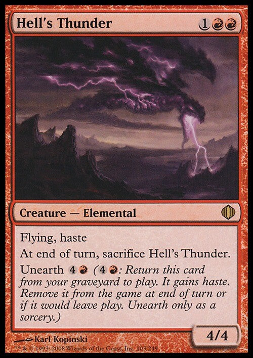 Hell's Thunder ~ Shards of Alara [ Excellent ] [ Magic MTG ]