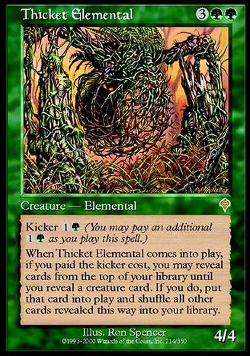 Thicket Elemental ~ Invasion [ PLAYED ] [ Magic MTG ]