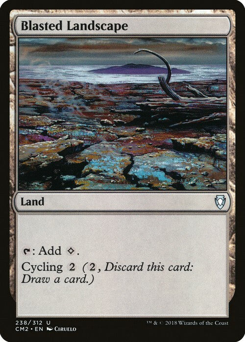 Blasted Landscape ~ Commander Anthology 2 [ Excellent ] [ Magic MTG ]