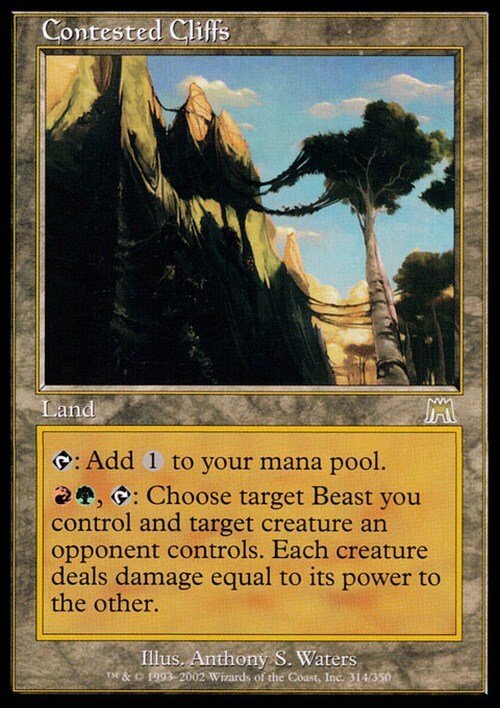 Contested Cliffs ~ Onslaught [ Heavily Played ] [ Magic MTG ]