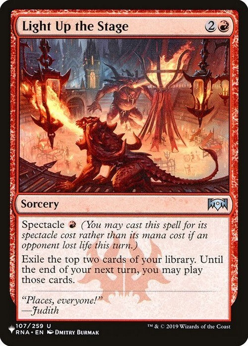 Light Up the Stage ~ The List [ NearMint ] [ Magic MTG ]