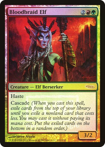 FOIL Bloodbraid Elf ~ Friday Night Magic Promos [ Excellent ] [ Magic MTG ]