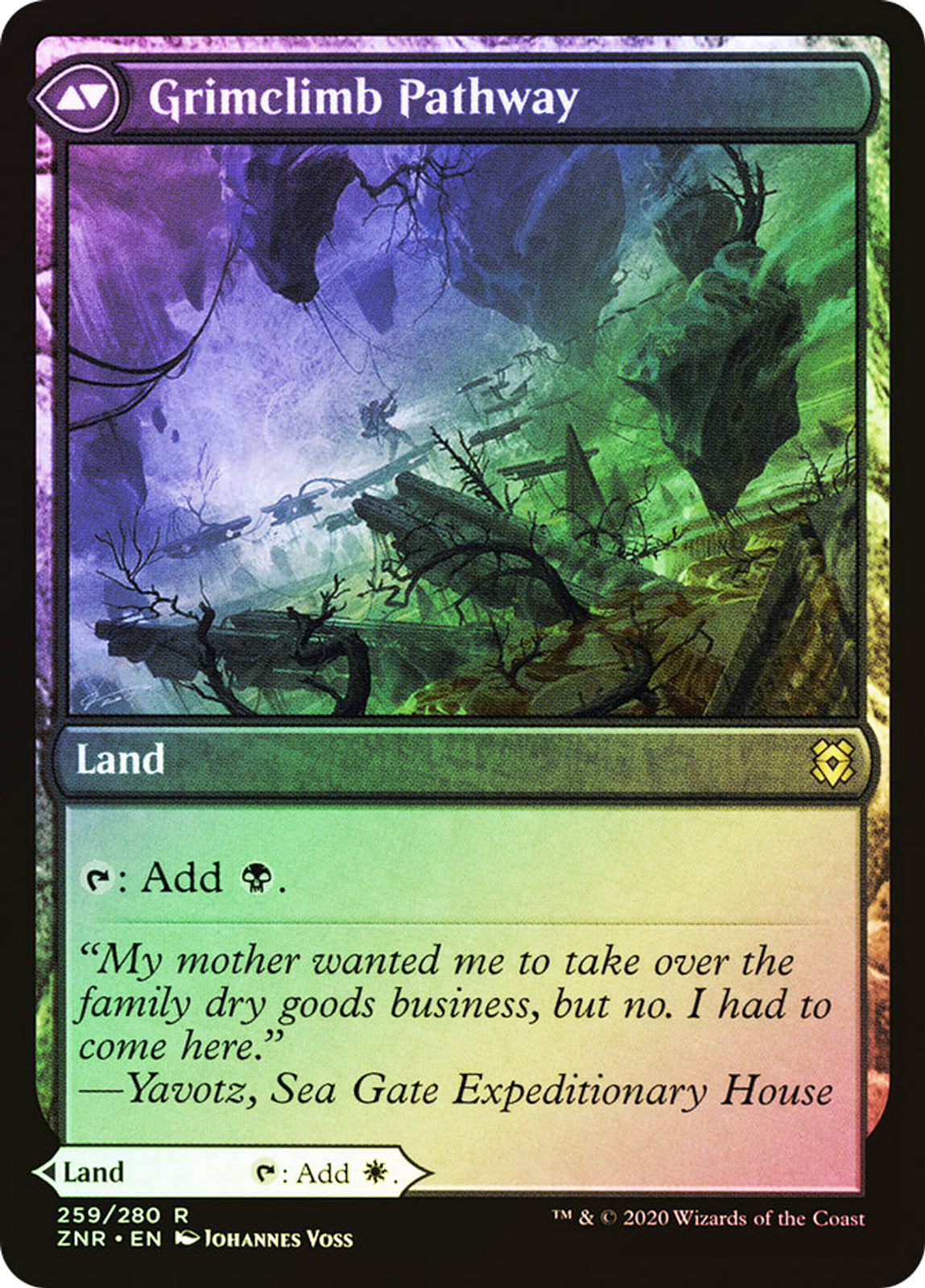 FOIL Brightclimb Pathway / Grimclimb ~ Zendikar Rising [ NM ] [ Magic MTG ]