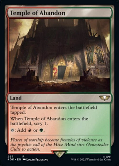 Temple of Abandon ~ Commander: Warhammer 40,000 [ NearMint ] [ Magic MTG ]