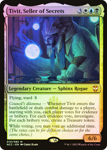 FOIL Tivit, Seller of Secrets ~ Commander: Streets of New Capenna [ NM ] [ MTG ]