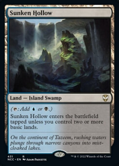 Sunken Hollow ~ Commander: Streets of New Capenna [ NearMint ] [ MTG ]