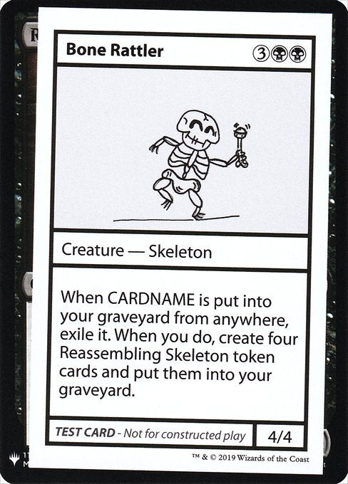 Bone Rattler ~ Mystery Booster Playtest Cards 2019 [ NM ] [ Magic MTG ]