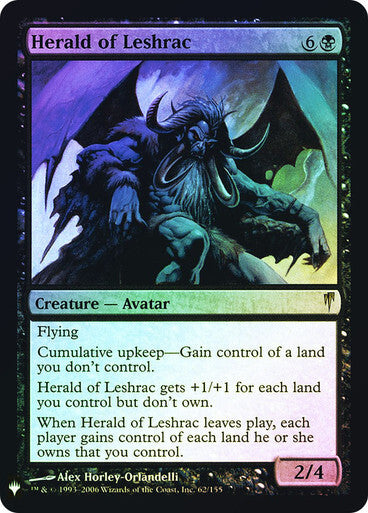 FOIL Herald of Leshrac ~ Mystery Booster [ NearMint ] [ Magic MTG ] - London Magic Traders Ltd