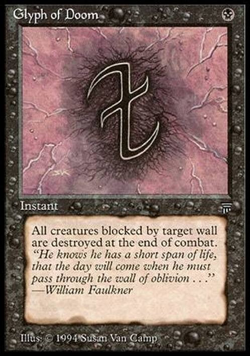 Glyph of Doom ~ Legends [ PLAYED ] [ Magic MTG ]