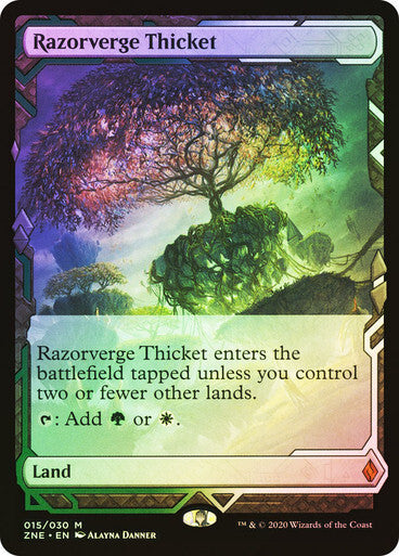FOIL Razorverge Thicket ~ Zendikar Rising Expeditions [ Excellent ] [ MTG ] - London Magic Traders Ltd