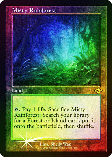 FOIL SHOWCASE RETRO Misty Rainforest ~ Modern Horizons 2 [ NearMint ] [  MTG ] - London Magic Traders Ltd