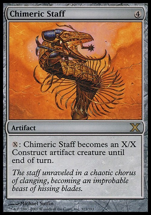 Chimeric Staff ~ Tenth Edition [ Excellent ] [ Magic MTG ]