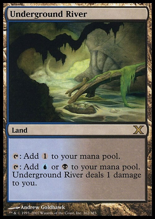 Underground River ~ Tenth Edition [ Excellent ] [ Magic MTG ]