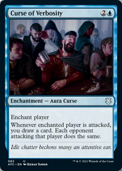 Curse of Verbosity ~ Commander: Adventures in the Forgotten Realms [ NearMint ]