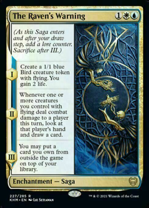 The Raven's Warning ~ Kaldheim [ NearMint ] [ Magic MTG ]