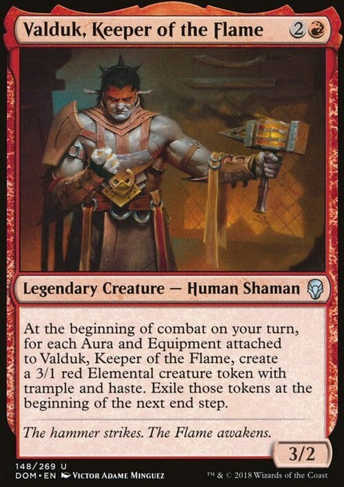 Valduk, Keeper of the Flame ~ Dominaria [ EX ] [ Magic MTG ] - London Magic Traders Ltd