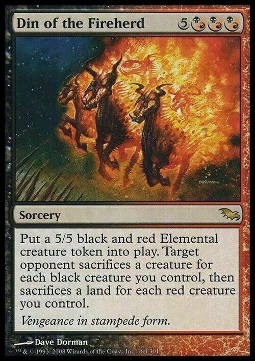 Din of the Fireherd ~ Shadowmoor [ Excellent ] [ Magic MTG ]
