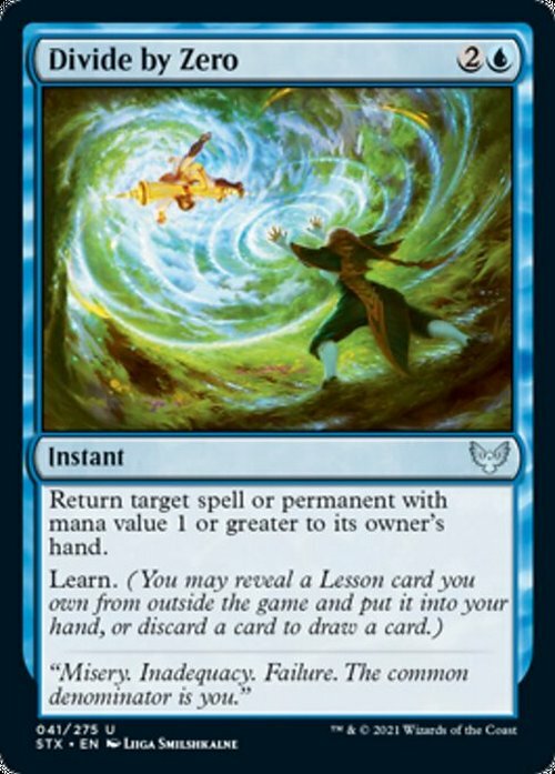 Divide by Zero ~ Strixhaven [ NearMint ] [ Magic MTG ]