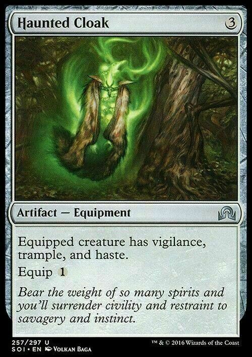 Haunted Cloak ~ Shadows over Innistrad [ Excellent ] [ Magic MTG ]
