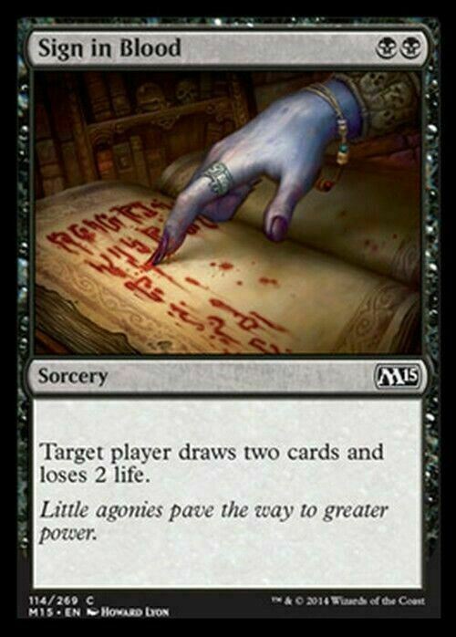 Sign in Blood ~ Magic 2015 [ Excellent ] [ Magic MTG ]