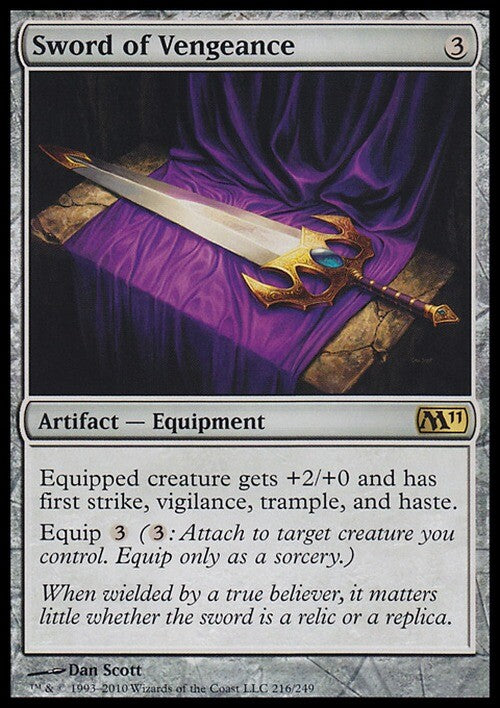 Sword of Vengeance ~ Magic 2011 [ Excellent ] [ Magic MTG ]