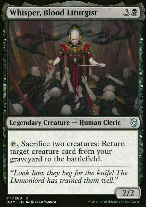 Whisper, Blood Liturgist ~ Dominaria [ EX ] [ Magic MTG ]