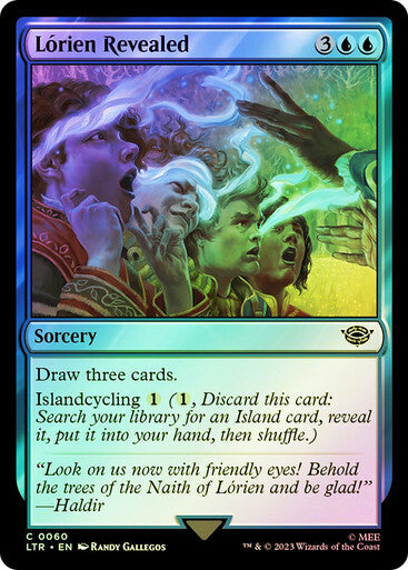 FOIL Lorien Revealed ~ The Lord of the Rings [ Excellent ] [ Magic MTG ]