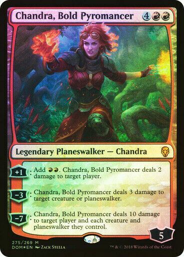 FOIL Chandra, Bold Pyromancer ~ Dominaria [ Excellent ] [ Magic MTG ]