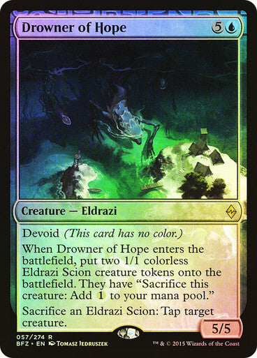 FOIL Drowner of Hope ~ Battle for Zendikar [ Excellent ] [ Magic MTG ]