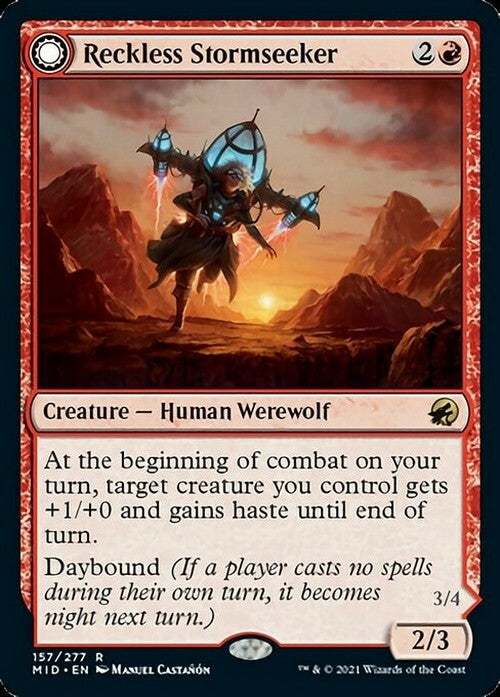 Reckless Stormseeker ~ Midnight Hunt [ NearMint ] [ Magic MTG ]