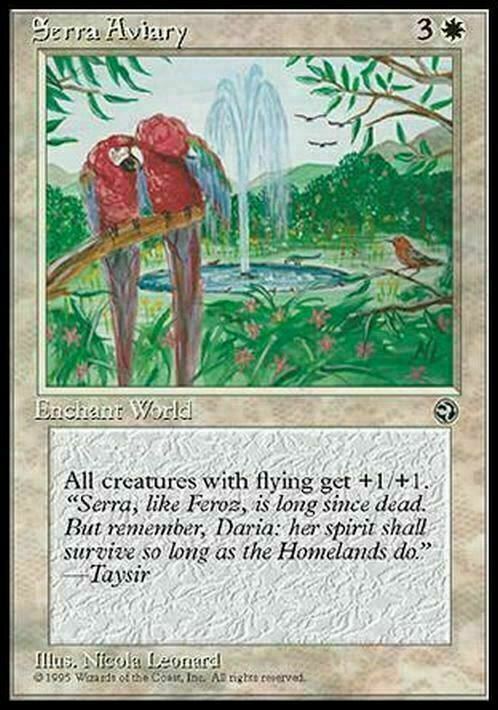 Serra Aviary ~ Homelands [ Excellent ] [ Magic MTG ]