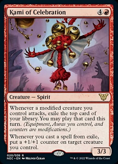 Kami of Celebration ~ Commander: Kamigawa: Neon Dynasty [ NM ] [ Magic MTG ]