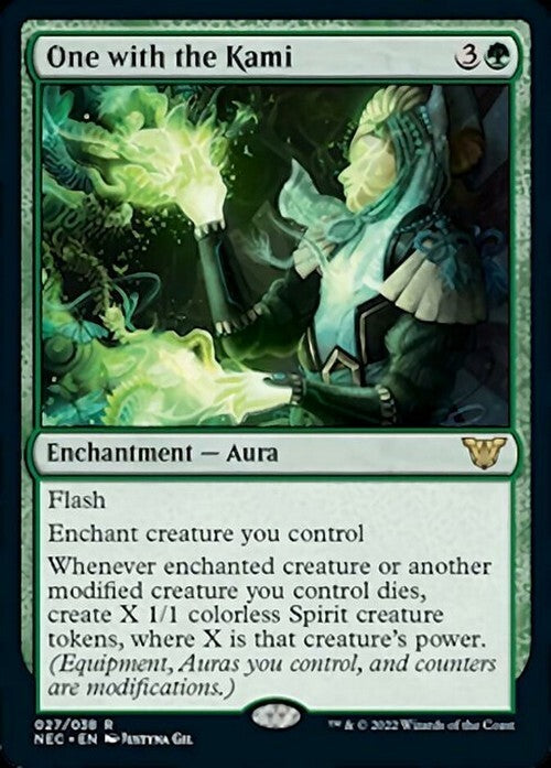 One with the Kami ~ Commander: Kamigawa: Neon Dynasty [ NM ] [ Magic MTG ]