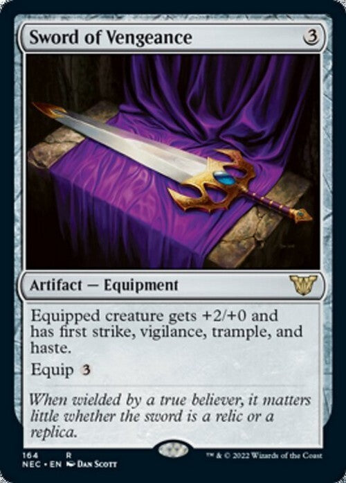 Sword of Vengeance ~ Commander: Kamigawa: Neon Dynasty [ NM ] [ Magic MTG ]