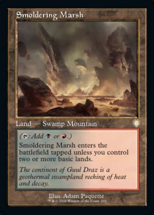Smoldering Marsh ~ Commander: The Brothers' War [ NM ] [ Magic MTG ]
