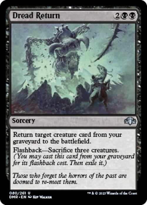 Dread Return ~ Dominaria Remastered [ NearMint ] [ Magic MTG ]
