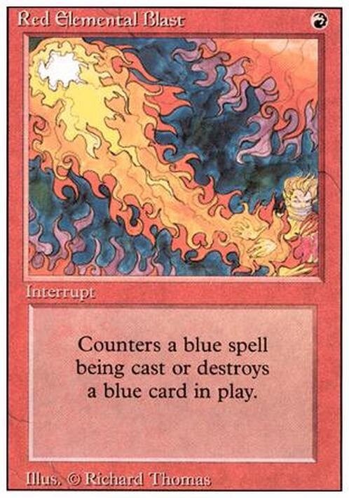 Red Elemental Blast ~ Revised [ PLAYED ] [ Magic MTG ]